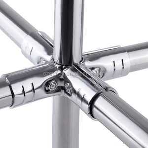 חם מוכר צינור מתכת מותאם אישית צינור מתאים מחבר משותף כרום מחבר מהדק מחבר מהדק עבור מערכת שולחן עבודה צינור רזה - Product Image 3