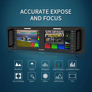 FEELWORLD D71 PLUS-H moniteur de <span class=keywords><strong>montage</strong></span> en rack <span class=keywords><strong>pour</strong></span> la diffusion LCD moniteur de <span class=keywords><strong>montage</strong></span> en rack double 7 "IPS OEM Support écran de démarrage - Product Image 3