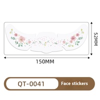 Autocollants de tatouage de maquillage de papillon de fleur d'amour imperméables mignons en gros pour la fête de carnaval Saint Valentin européenne américaine