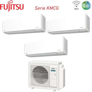 Climatizzatore Condizionatore Fujitsu Trial Split Inverter série KM AIRSTAGE 7 + 12 + 14 con AOEG24KBCA3 R-32 Wi-Fi Integrato 7000 + 1 - Product Image 3