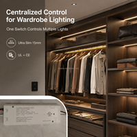 Driver d'éclairage pour armoire avec 6 sorties contrôlées et 1 port indépendant, alimentation LED 12V 24V 36W 60W FREE36-24