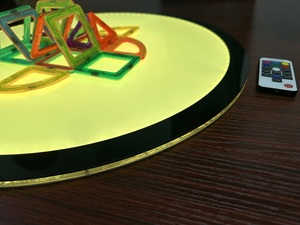 Tavolo Luminoso LED Rotondo per Bambini con Cambio Colore, Gioco Educativo Sensoriale Prescolare - Product Image 3