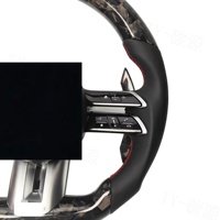 Volant en cuir et fibre de carbone personnalisable pour Mercedes-Benz Cla Cls C200 W204 W205 206 GLC AMG GT 63