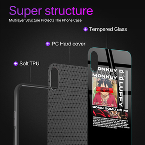 Funda de teléfono con estampado de Anime para <span class=keywords><strong>Iphone</strong></span>, <span class=keywords><strong>11</strong></span> Pro, X, Se2020, Coque Glass, A51, S20, P40lite - Product Image 3