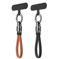 Câble de charge rapide USB-C Type-C 0,2 m 240 W 5 A avec gaine en nylon, porte-clés en cuir et métal, cordon portable, conducteur en cuivre pur, données iOS