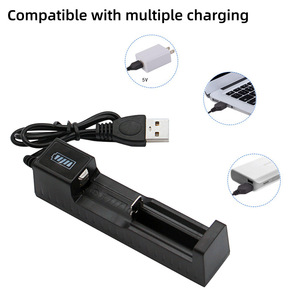 Cargador de Batería USB de un Solo Puerto con Salida de 4.2V, Protección Contra Sobrecarga, Conector de Alimentación para Batería 18650 - Product Image 6