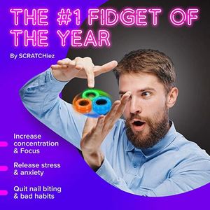 Magnetic <b>Ring</b> Fidget Toy for Adults and Kids Luminous Stress Relief Finger <b>Magnet</b> Made of Durable Plastic - Product Image 5