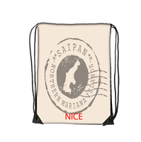 Sac à dos pliable léger Saipan Creative Splash Sports avec cordon de serrage, idéal pour le fitness, l'exercice et les voyages