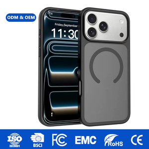 Funda Magnética Laudtec para Teléfono Móvil, Funda Mate para iPhone 17 Pro Max, Sensación de Piel, Antigolpes, para iPhone 15 Pro Max - Product Image 1