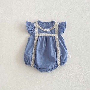 Tutina Estiva per Bambine con Maniche Svolazzanti, Abbigliamento per <span class=keywords><strong>Neonati</strong></span> in Cotone, Graziose Tutine per Bebè - Product Image 6
