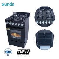 Cuisinière à gaz Xunda avec four, modèle autoportant, 4 brûleurs, cuisinière à gaz avec four intégré, Estufa Con Horno