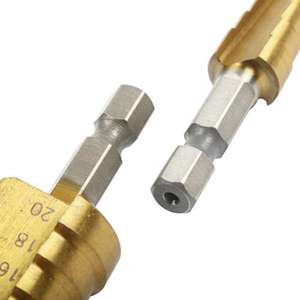 ชุดดอกสว่านทรงกรวย 3 ชิ้น บิ๊กสเตรนเคลือบไทเทเนียม สำหรับเจาะโลหะ ไม้ พลาสติก - Product Image 2