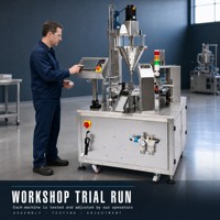 Machine de remplissage automatique rotative électrique pour cartons et barils – Multi-matériaux (pâte/liquide/granulé/poudre) pour l'alimentation et les boissons