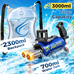 Pistola <span class=keywords><strong>de</strong></span> Agua Eléctrica para Adultos y Niños, Capacidad <span class=keywords><strong>de</strong></span> 3000 ml, Control por Voz, Alcance <span class=keywords><strong>de</strong></span> 26-30 Pies, Pistola <span class=keywords><strong>de</strong></span> Agua Gatling con Luces LED - Product Image 4