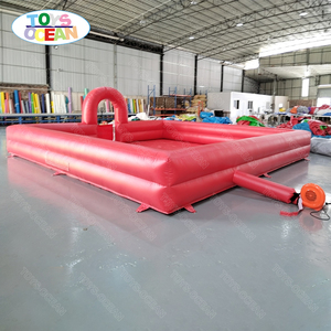 Piscine à <span class=keywords><strong>mousse</strong></span> gonflable rouge <span class=keywords><strong>de</strong></span> qualité commerciale avec entrée <span class=keywords><strong>en</strong></span> arche, portable, pour événements extérieurs et parcs d'attractions - Product Image 3