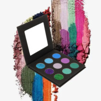 Vente chaude 9 couleurs Palette de fard à paupières unique finition mate étanche Pigments chatoyants Nature emballage métallique pour bricolage foncé