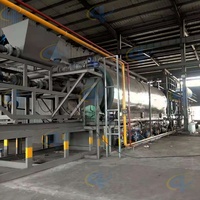 Usine de pyrolyse des pneus, machine de recyclage des pneus usagés, système de condensation automatique de 15 tonnes, récupération du carbone noir avec contrôle de sécurité