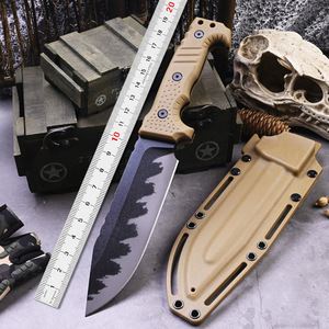 Cuchillo Bowie ML M8 de Hoja Recta para Bricolaje, Camping y Actividades al Aire Libre, con Mango de Plástico y Acero Inoxidable, Grosor de 3.9mm, Corte OEM - Product Image 6