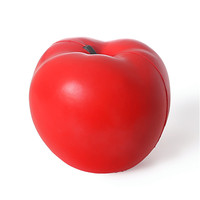 Jouet anti-stress pomme rouge extra-large 25 cm en PU à rebond lent, jouet à presser réaliste en forme de fruit