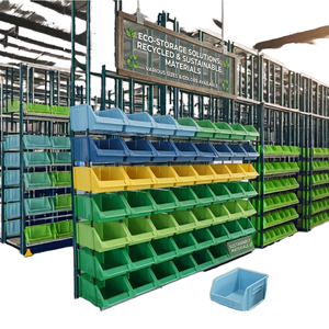 PP Plastic Storage Bin Stackable Warehouse Parts Bin Industrial Picking Bin OEM Factory Supply - Product Image 1