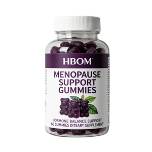 Gomitas Menopausales OEM con Extracto de Pimienta Negra, Fruta y Raíz de <span class=keywords><strong>Cúrcuma</strong></span> para Aliviar los Brotes de Calor y Regular las Hormonas - Product Image 1