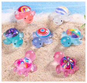 Vente en gros de figurines lumineuses de jardin en résine fluorescente, tortue de mer rougeoyante, animaux, <span class=keywords><strong>figurine</strong></span> de bain, sacs pour aveugles - Product Image 1
