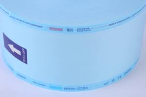 Nettoyer et peler facilement clair film bleu et vert emballage de stérilisation médicale rouleaux plats thermoscellage rouleaux d'autoclave plats - Product Image 4