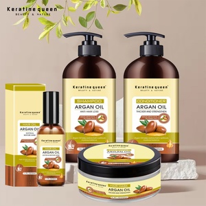 Set de Cuidado Capilar al por Mayor de Marca Privada con Manteca de Karité y Aceite de Ricino, Set Orgánico de Champú y Acondicionador con Aceite de Árbol de Té y Argán - Product Image 2