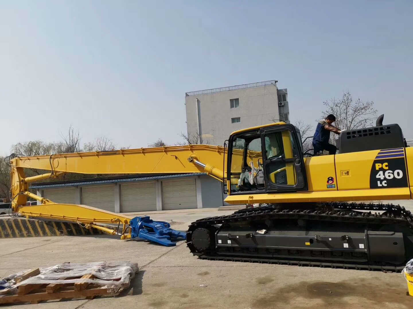 掘削機延長解体ロングリーチブームとアーム建設用| Alibaba.com