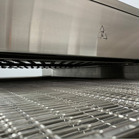 Jet d'air chaud commercial grande taille 32 pouces pizza machine de cuisson électrique convoyeur à chaîne four à pizza