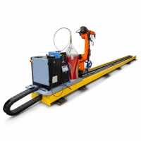 Nouveau bras de robot de soudage robuste, charge utile de 12 kg, 7 axes, entraînement AC, MIG/MAG, pour la construction navale et le soudage de structures en acier