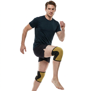 Factory Direct Supply Custom Made Heavy Duty Breathable Non Slip Neoprene Knee Sleeve 7mm Thickness Black Unisex Weight Lifting - Product Image 1