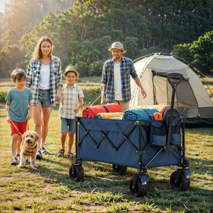 Carro plegable de almacenamiento superventas especial, carro plegable de cuatro ruedas para acampar, carro - Product Image 6