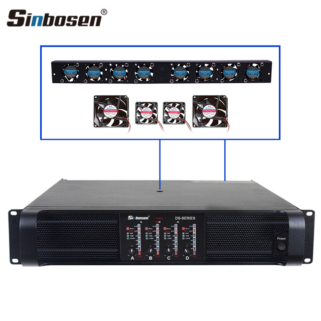 Use for Dual 18" Subwoofer 4 Channels 5000 Watts 2u Sound System Power Amplifier
