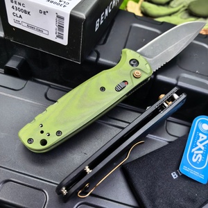 Navaja Plegable Estilo 4300 con Hoja 9Cr14MoV y Mango G10, Herramienta Táctica para Camping, Caza y Uso Diario (EDC), OEM, DIY - Product Image 4