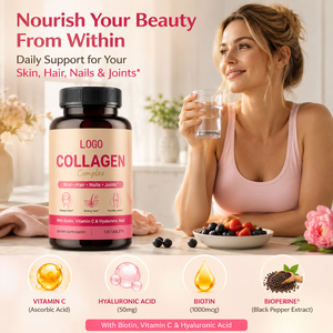 Cápsulas de Mezcla de Enzimas Digestivas de Colágeno OEM/ODM, Múltiples Complejos de Colágeno para el Tratamiento de Arrugas, Uñas, Cabello y Piel en Mujeres - 150 - Product Image 2