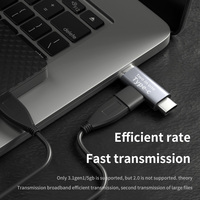 Conector de teléfono de aluminio 2 en 1 OTG USB C tipo-C hembra a micro USB V8 macho adaptador de datos de carga convertidor Android