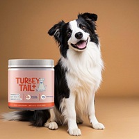 Poudre de champignons Turkey Tail pour chien, 100 portions, saveur bacon, probiotiques, complément alimentaire, vente en gros ODM