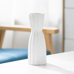 Seramik çiçek vazo minimalizm tarzı Modern masa raf ev dekor için Fit şömine yatak odası mutfak oturma odası
