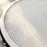 Filter Saluran Udara Komposit HEPA & Karbon Aktif 194*20cm, 220V, Menghilangkan Kabut, Debu, Formaldehida & Bau