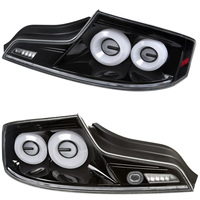 Feux arrière noirs/fumés pour Infiniti G35 Coupé 2003-2007, clignotants séquentiels LED, feux arrière LED, signal de freinage, marche arrière