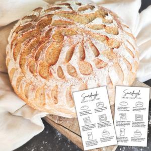 <span class=keywords><strong>Carte</strong></span> d'instructions personnalisée pour le soin du pain au levain, format <span class=keywords><strong>carte</strong></span> de visite, étiquette autocollante de conseil de conservation pour les boulangeries et les clients - Product Image 4