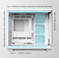 SOEYI New Model PC Gaming Casing CPU Cabinet Wholesales ATX Computer Cases Towers Gamer Gebinete With LCD Display Screen