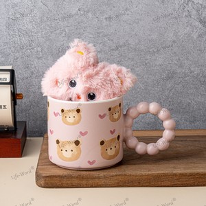 Vente chaude mignon Graffiti tasses en céramique mignon ours tasses à eau en céramique comme cadeaux pour petite amie - Product Image 5