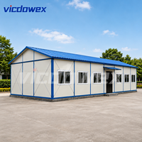 VICDOWEX Maison préfabriquée de type K personnalisée pour le camping de construction, le bureau et l'hébergement des travailleurs