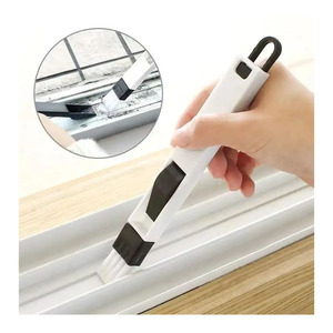 สินค้าขายดี มาใหม่ แปรงทำความสะอาดหน้าต่าง ประตู คีย์บอร์ดอเนกประสงค์ พร้อมที่โกยผง 2 in 1 - Product Image 1