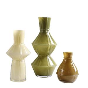 <span class=keywords><strong>Vase</strong></span> en verre géométrique fait main pour une décoration intérieure élégante, arrangements floraux modernes, centres <span class=keywords><strong>de</strong></span> table stylés - Product Image 2