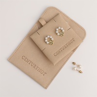 Sacs à bijoux en microfibre de voyage miniatures personnalisés en gros, pochette à bijoux de haute qualité