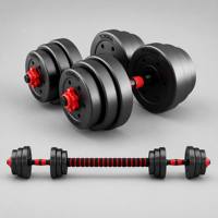 Nouvelle conception 4 en 1 Ensemble d'haltères multifonctionnel réglable 10KG 30KG 20KG 40KG Équipement de musculation