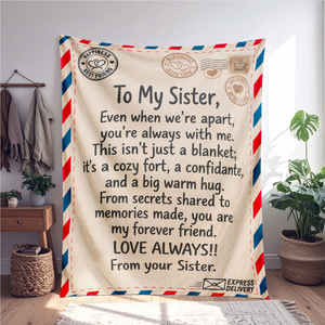 Couverture personnalisée avec message imprimé numériquement, en flanelle polaire douce et moelleuse, cadeau pour fille, <span class=keywords><strong>fils</strong></span>, maman - Product Image 3